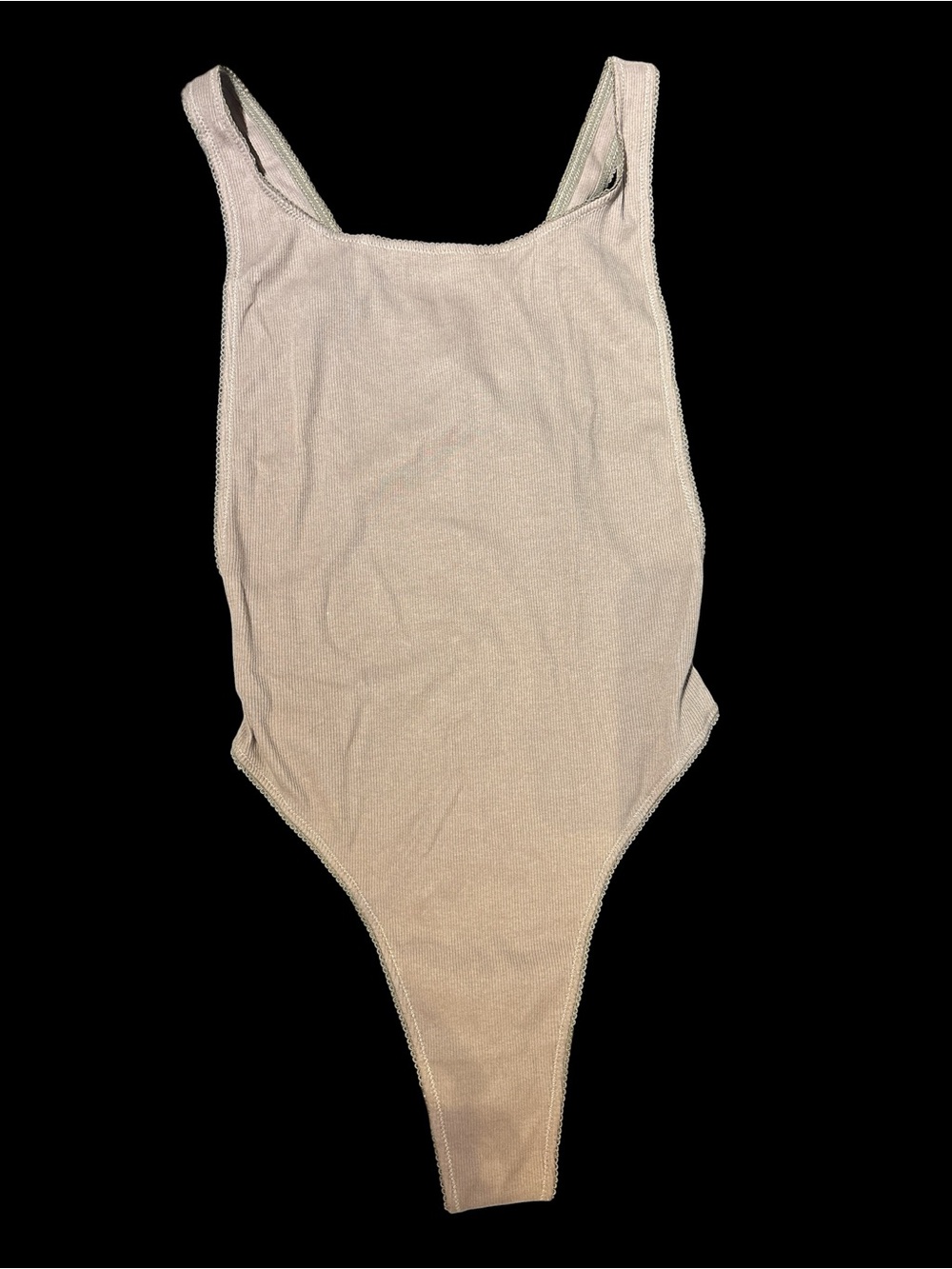 🤎✨ SKIMS Ribbed High Cut Bodysuit Cocoa Brown Size Large MSRP $68 ✨🤎